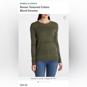 Market and Spruce Textured Sweater
